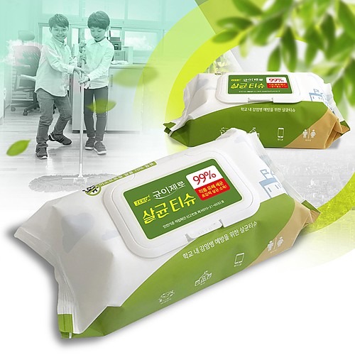 균이제로 살균 물티슈 캡형 9,600원