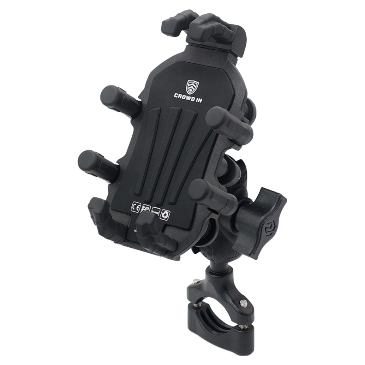 슈퍼인 자전거 핸드폰 거치대 오토바이 진동방지 핸드폰 거치대, 1개, 블랙 24,800원