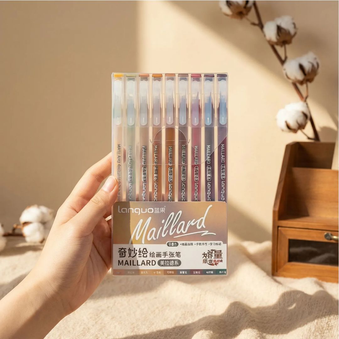 라운드월 다꾸 꾸미기 데코 컬러 젤펜 세트 9색 0.6mm (F) 메일라드 LG-D0564 6,900원