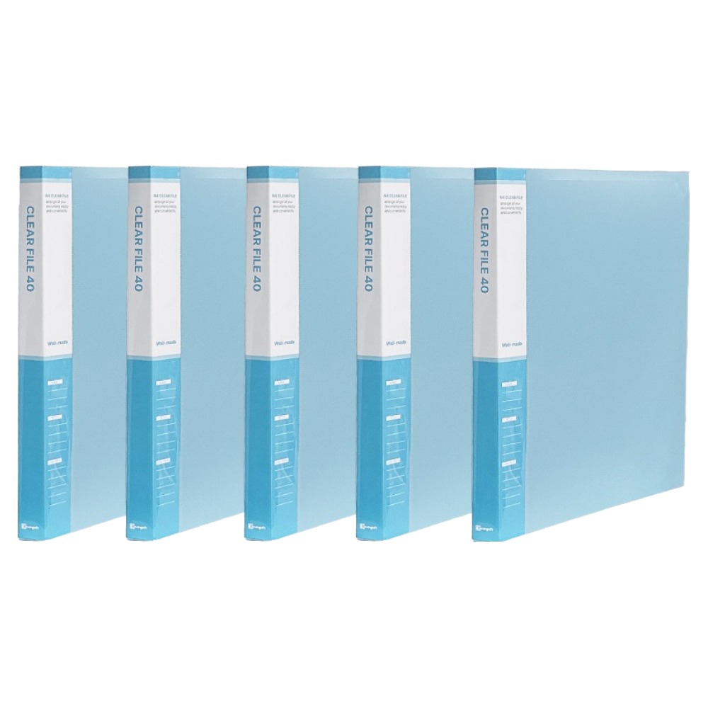 영오 웰메이드 클리어파일 40p, 하늘, 5개 14,150원