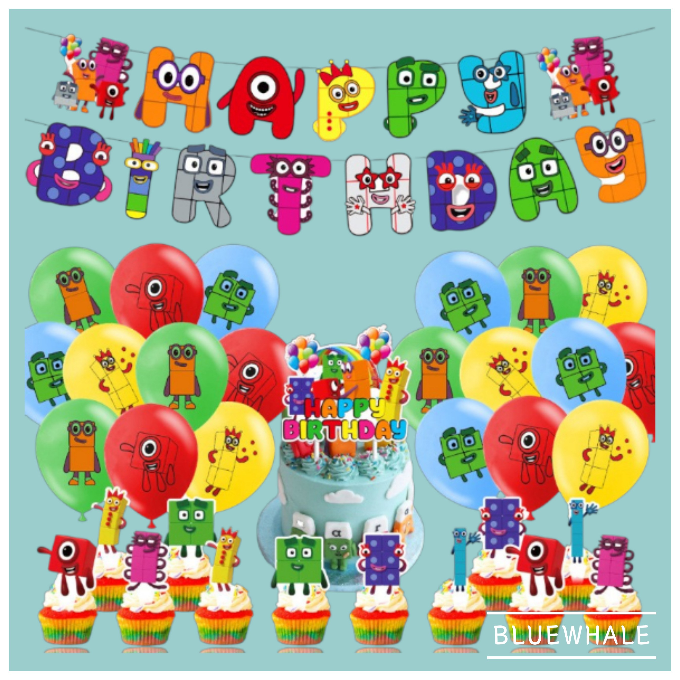 (국내배송 당일출고) 넘버 블럭스 NUMBER BLOCKS 생일 풍선세트 어린이 홈파티 파티용품 이벤트풍선 23,800원