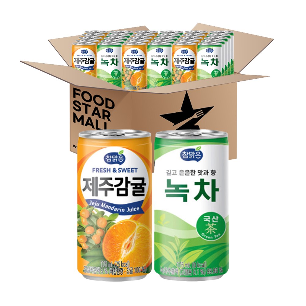 [푸드스타] 참맑은(녹차, 제주감귤) 각 30입 총 60입 24,700원