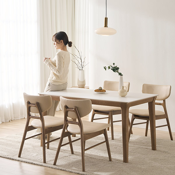 (1만원 할인쿠폰)스칸디아 멜리토 고강도 무광 포세린 통세라믹 식탁세트 1300/1400/1700/2000 539,000원