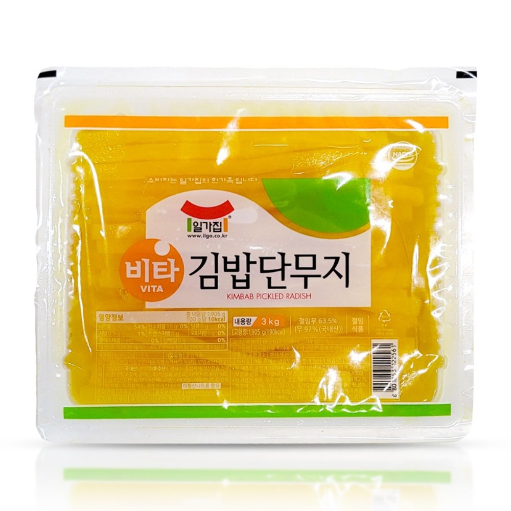 일미 비타 김밥단무지 3kg, 1개, 3kg 14,500원