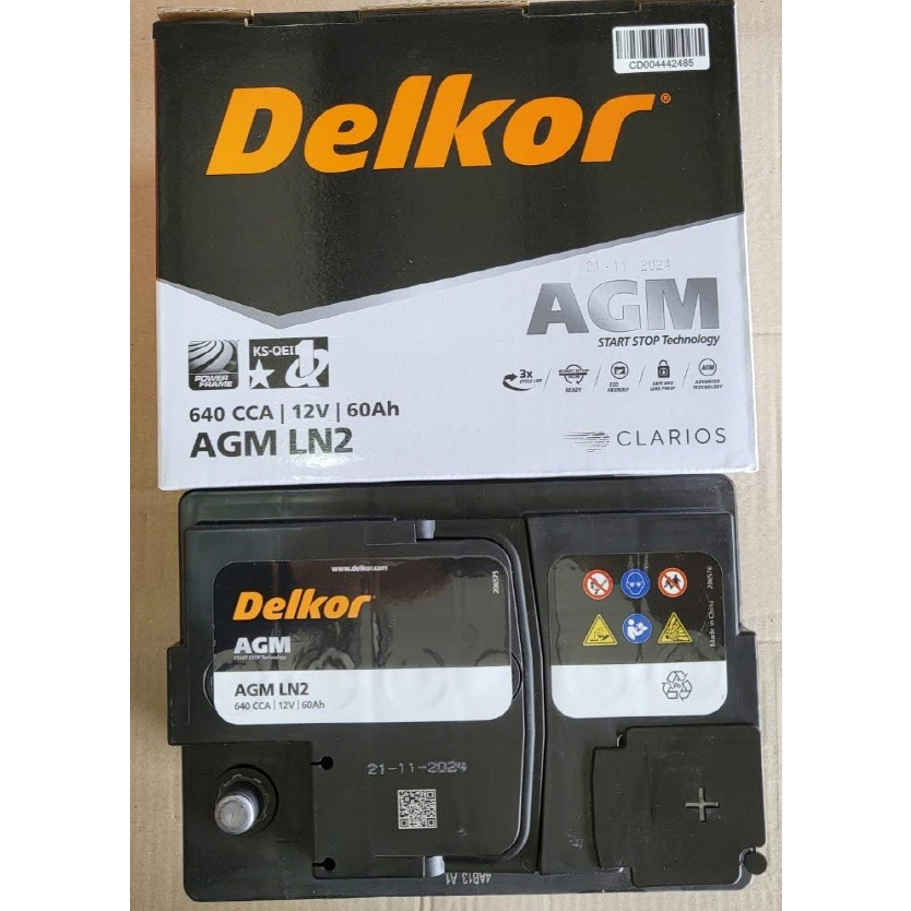 델코 AGM LN2 60AH 자동차 배터리 차량용 배터리 아반떼 AD, 벨로스터, 코나(가솔린),프라이드, 스파크 95,000원