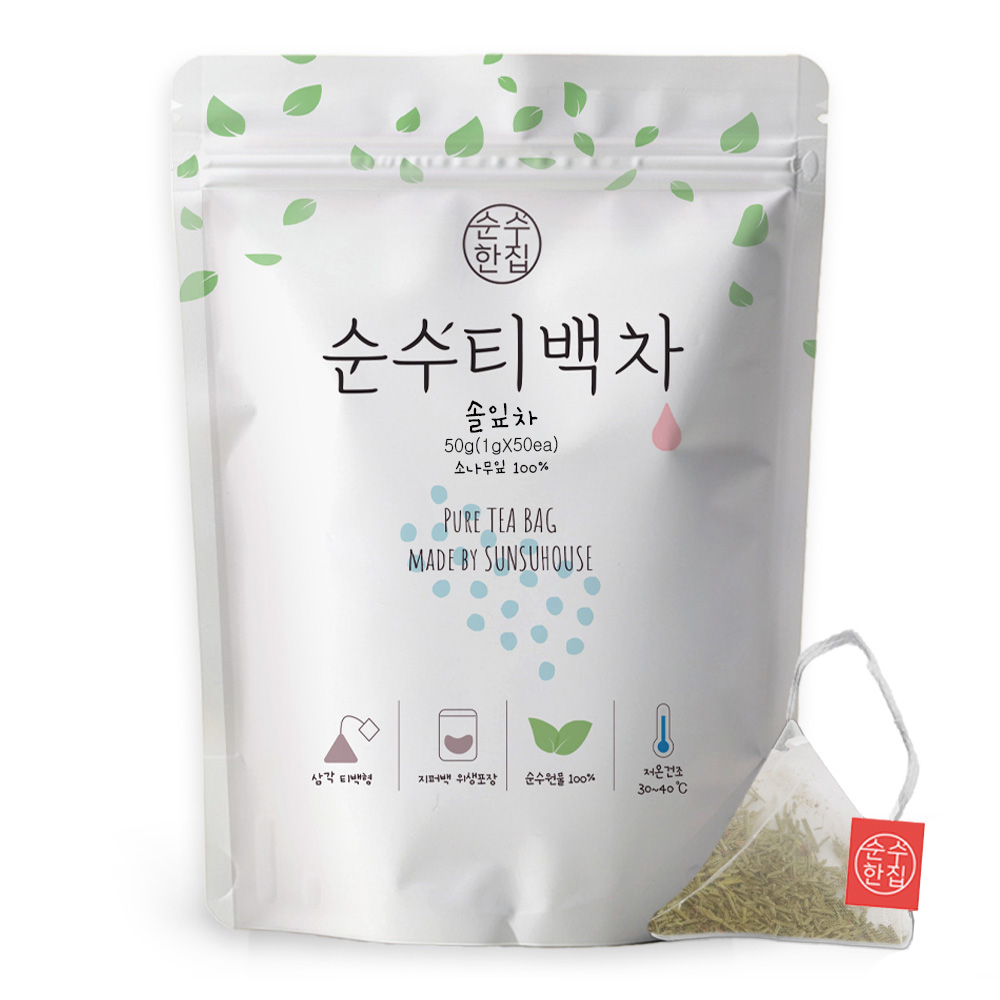 순수한집 순수티백차 솔잎차, 1g, 50개입, 1개 12,900원