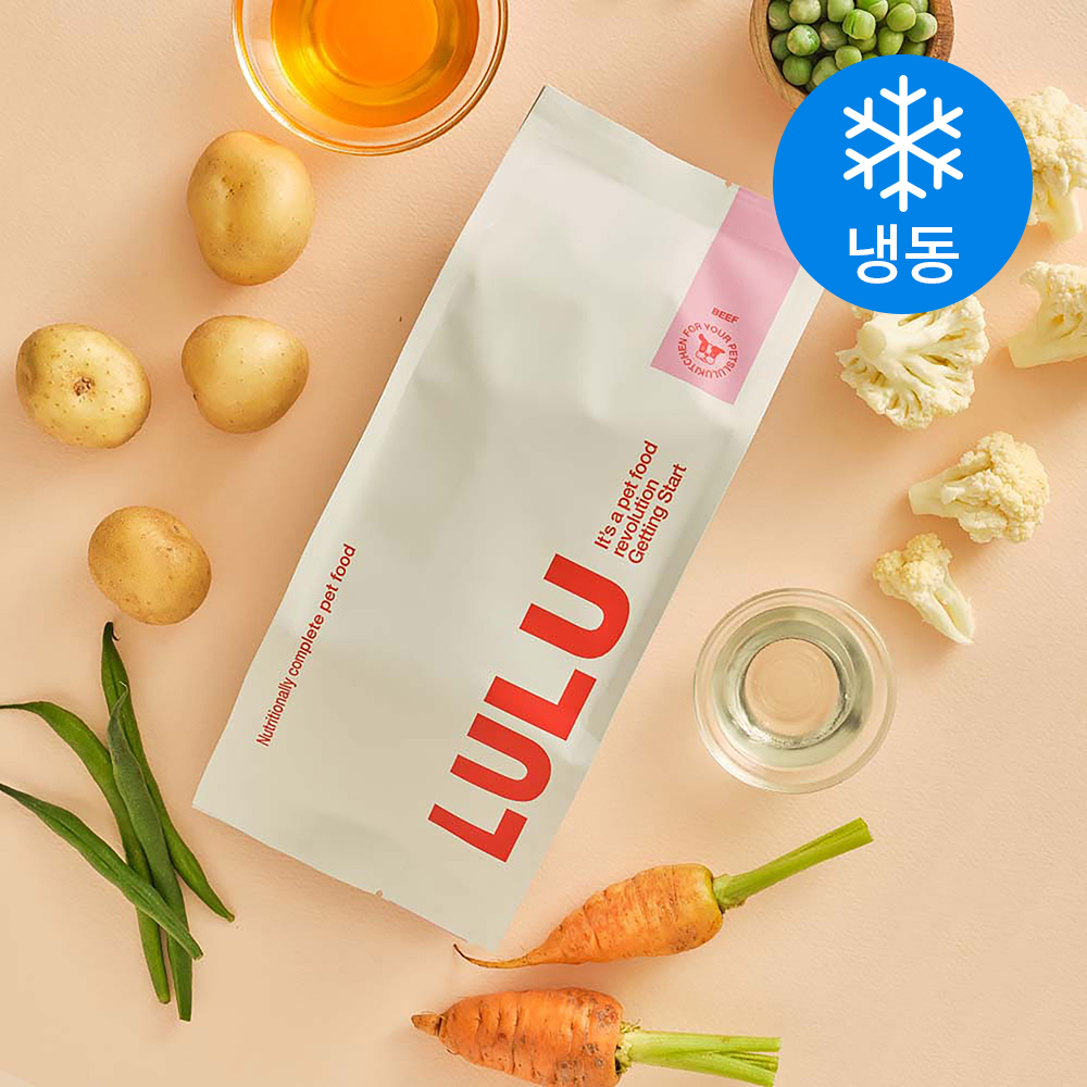 [로켓프레시] 룰루키친 룰루 비프 강아지 화식사료 (냉동), 소고기, 1kg, 1개 49,500원