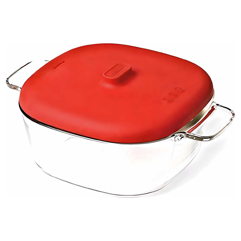 글라스락 전자레인지용 간편 쿡 용기 1.25L, 레드, 1개 13,890원