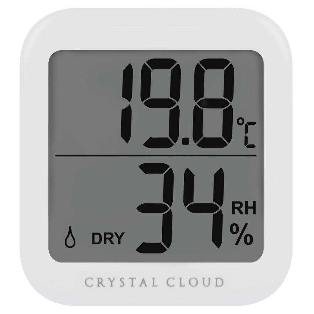 크리스탈클라우드 유아용 디지털 실내 온습도계, 화이트, 1개 9,800원