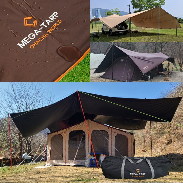 블랙코팅 초대형 타프 대형타프 3M 4M 5M 6X4.4M 6MX8M 10MX8M 렉타 방수 천막 미니 타프스크린 타프쉘 그늘막 윈드스크린 장박 덮개용 캠핑타프 타프텐트 옥상 574,400원