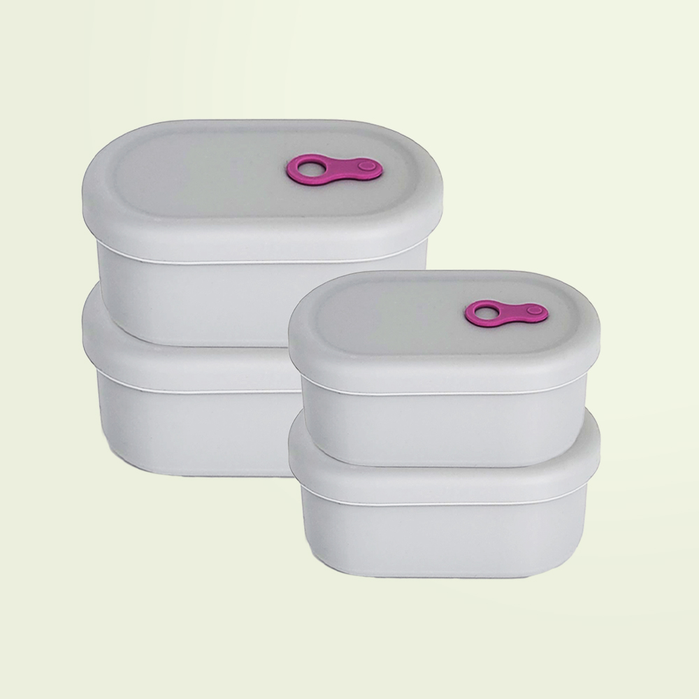 홈하우스 국산 실리콘 스팀홀 냉동밥보관용기 타원형 200ml+350ml 2종 세트 29,700원