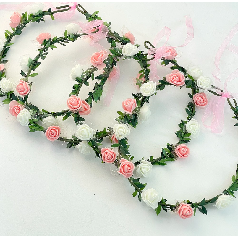 파티앤온 셀프 웨딩 촬영소품 장미 조화 화관 60,000원