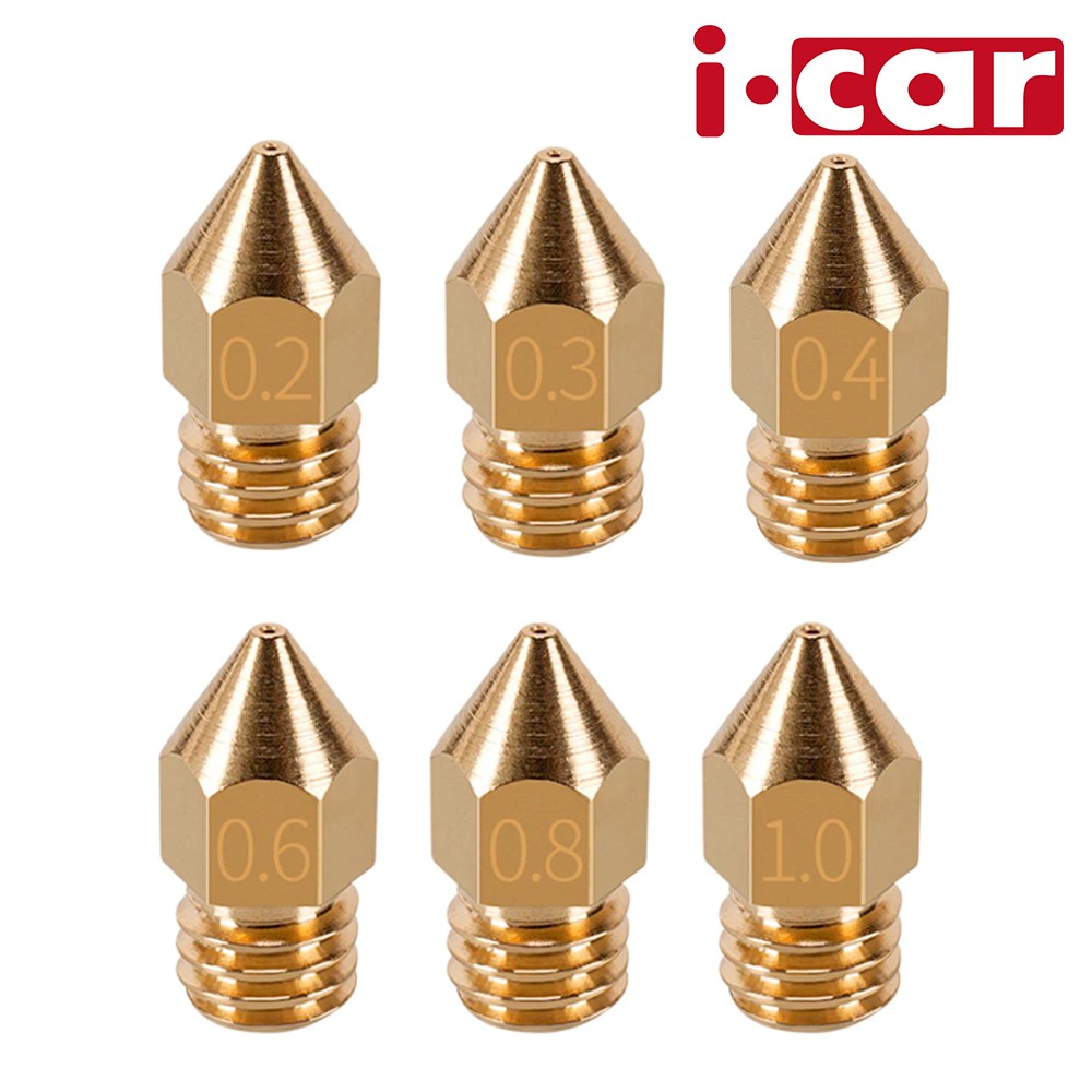 아이카 킹룬코리아 3D프린터 1.75mm 필라멘트용 황동 노즐 0.2~1.0mm 500원
