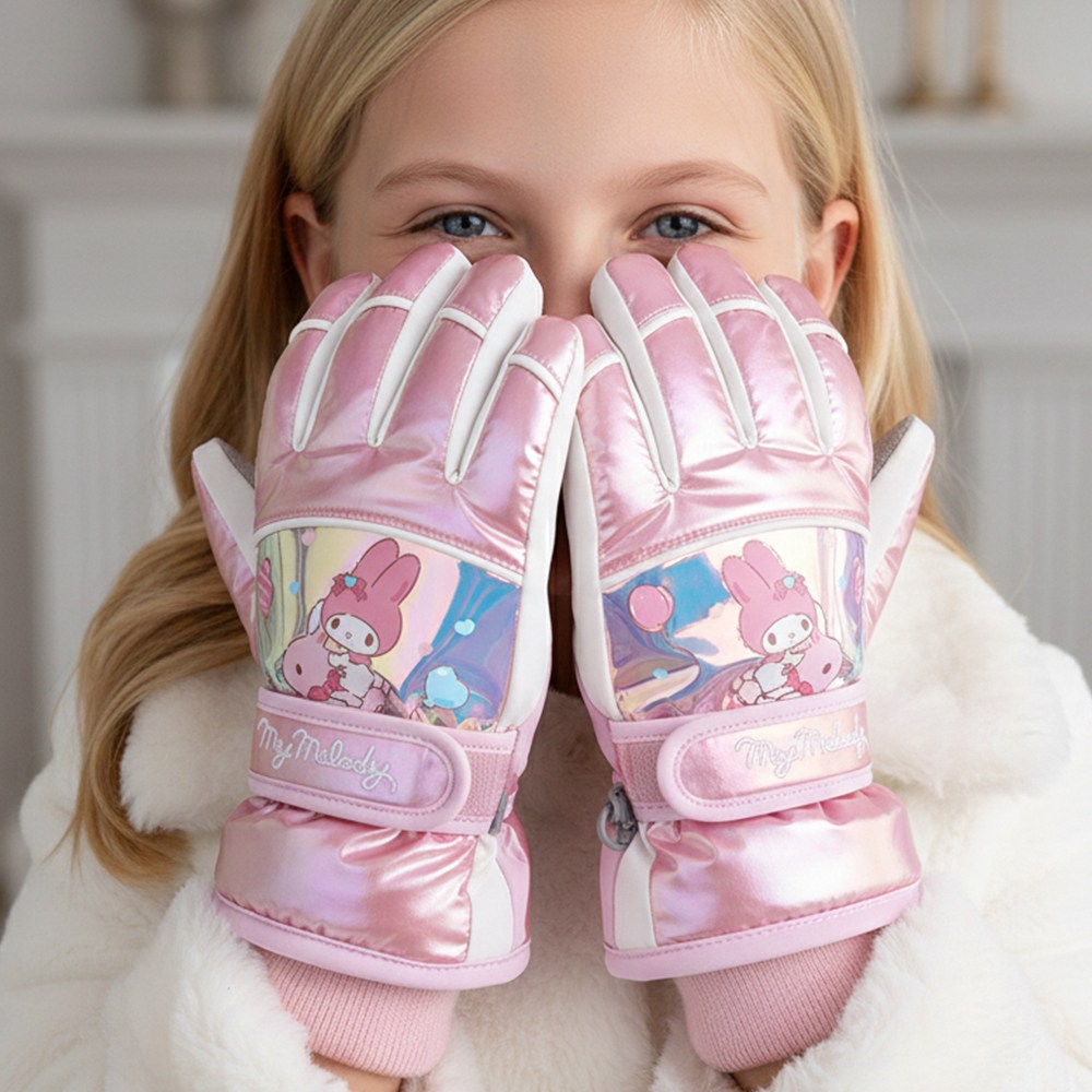 산리오 마이멜로디 아동스키장갑 어린이 초등 키즈 방한 눈썰매 스노우보드 생활방수 겨울 패딩 두꺼운 따뜻한 겨울용 손가락 장갑 조카 크리스마스 선물 15,900원