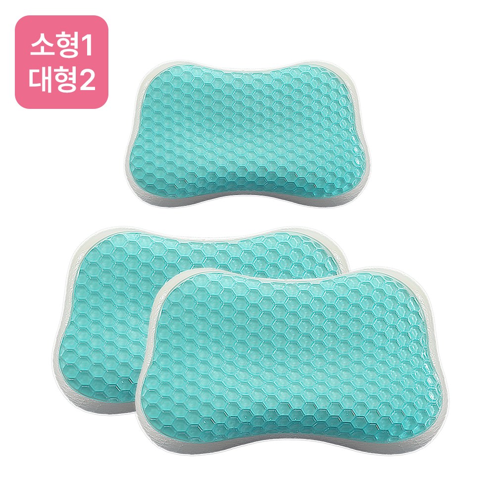 [하이퍼겔 시즌3] 프리미엄 메모리폼 쿨젤 베개 3P_대형2+소형1, 단일색상 94,900원