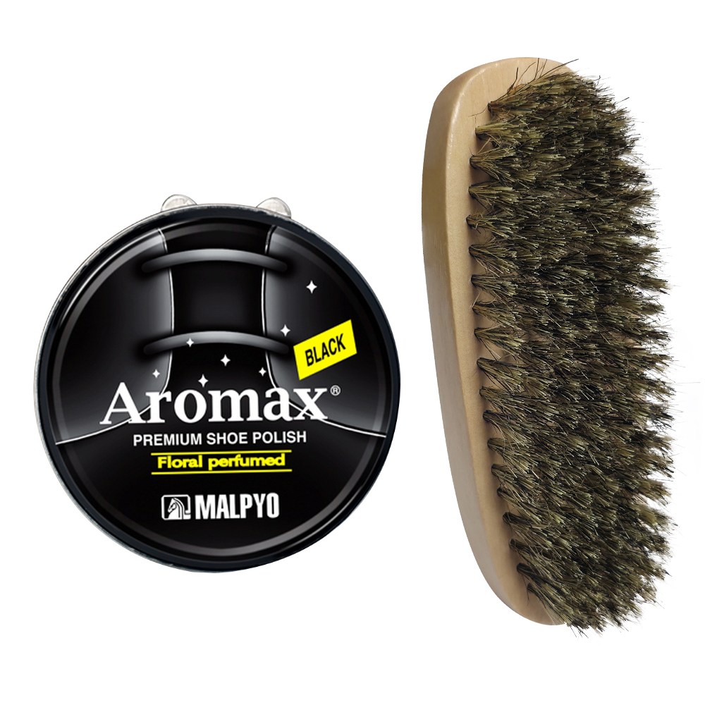 말표구두약+구둣솔 1세트 블랙/브라운 중 택1 구두광택제 6,080원