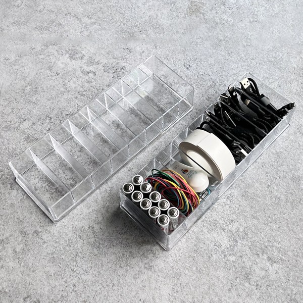 라라하우스 8칸 투명 케이블 USB선 전선 리모콘 수납 정리함 5,980원
