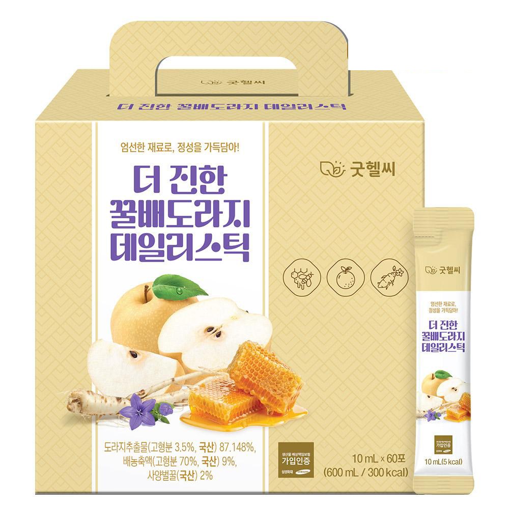 굿헬씨 더진한 꿀배도라지 데일리스틱 60포 16,110원