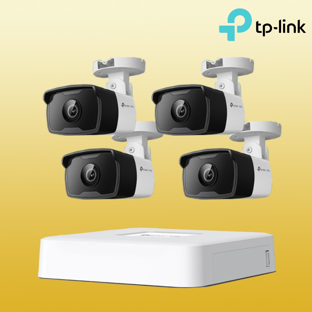 티피링크 [ CCTV 4대 자가설치 세트] CCTV VIGI C340i*[4개] + VIGI NVR1104H-4P 4채널 PoE 녹화기 449,000원