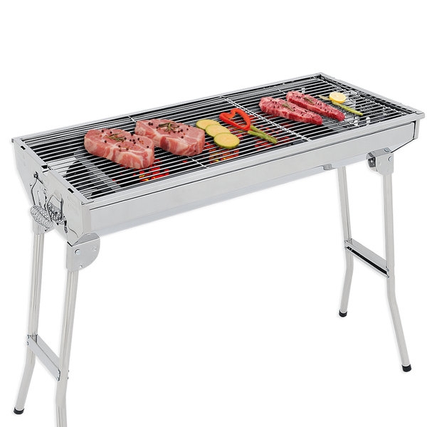 캠핑몽 포터블 L 바베큐그릴 접이식 캠핑 숯불 야외 화로 스텐 석쇠 휴대용 스탠드 대형, 1개 54,900원