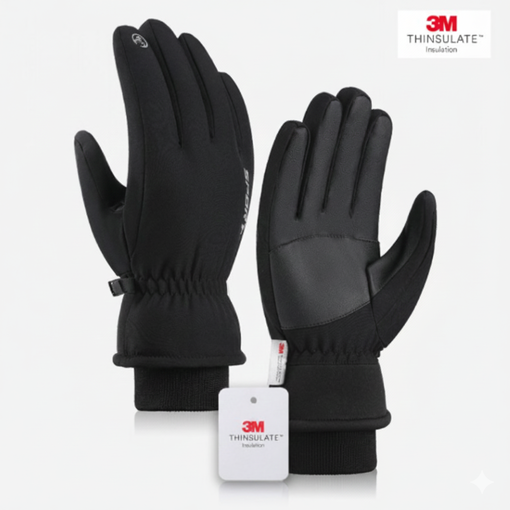 센드잇 3M 스키장갑 기모장갑 발열 방한 방수 스마트폰 터치장갑 겨울장갑 남녀공용, 블랙, 1개 27,500원