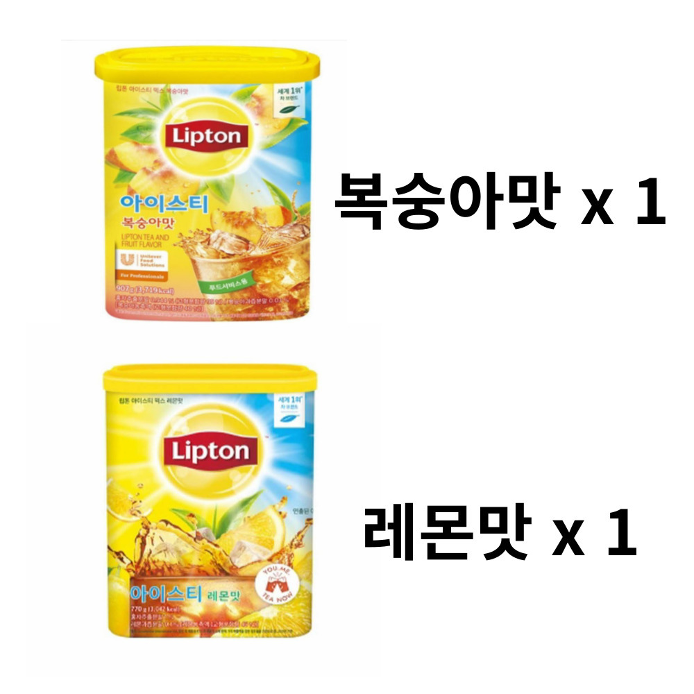 립톤 아이스티 믹스 복숭아맛 레몬맛 각 1통씩 총2통 시원한 여름 음료 24,570원