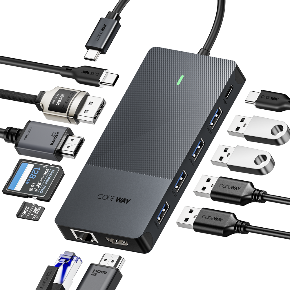 USB C타입 12in1 4K60Hz 노트북 멀티허브 75,200원