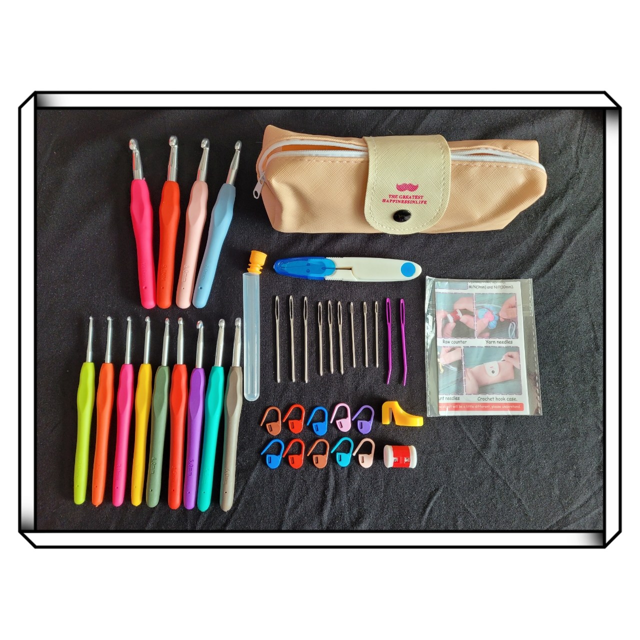 쏘잉행복하우스  13개사이즈 코바늘 실리콘 코바늘 각종부자재 뜨개용품 26,900원