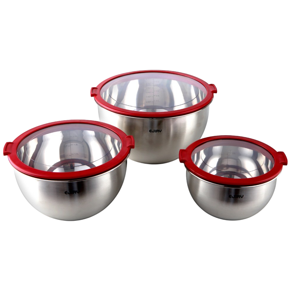 에지리 스텐 믹싱볼 3종 세트 (뚜껑 포함6p) 35,500원