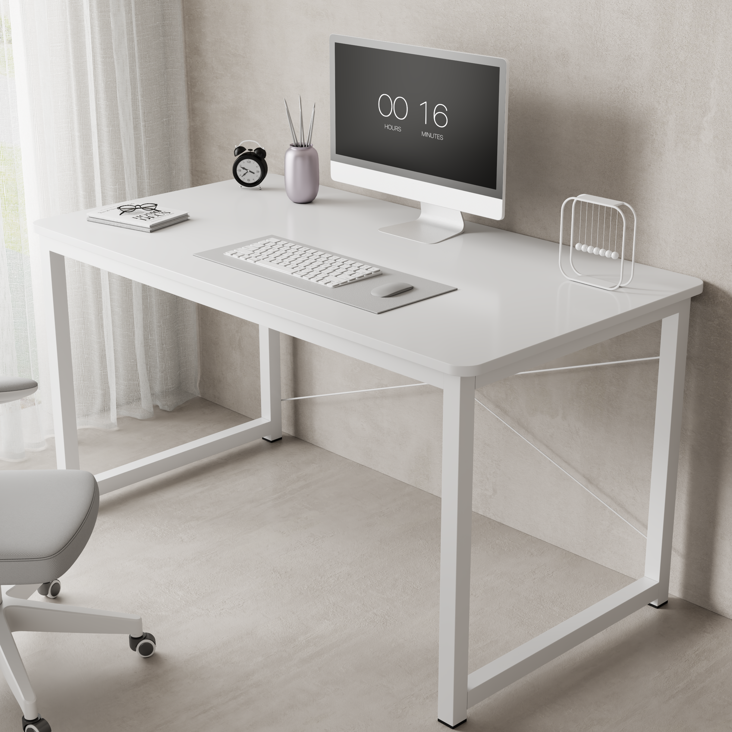 kurua 튼튼한 다용도 1인용 컴퓨터 책상 원각 안전 테이블 27,900원