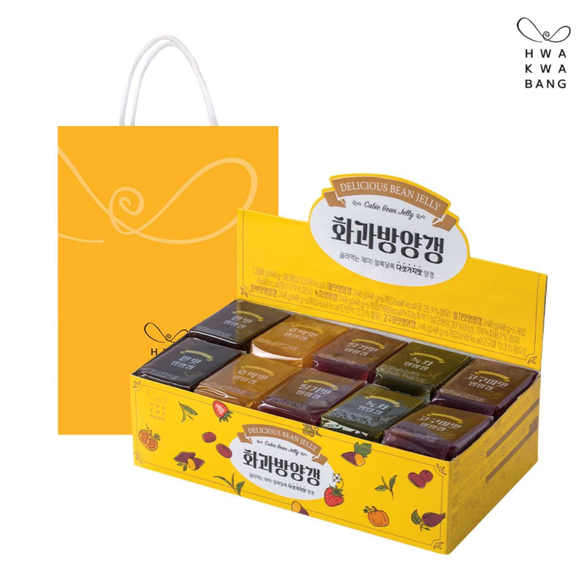 [화과방] 큐빅양갱 (40gx30개입) + 쇼핑백, 현재가 19,400원
