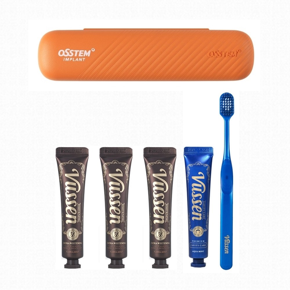 오스템 뷰센 충치케어 C 여행 휴대용 양치키트 + 미니치약 28 3개 16,800원