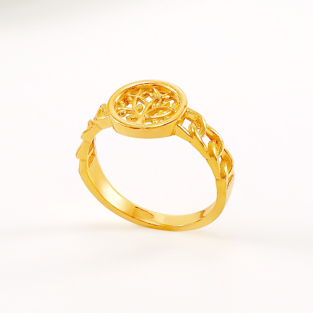 [비쥬팝] 24K 순금 행운 나무 반지 50131 (3.75g) 1,190,000원