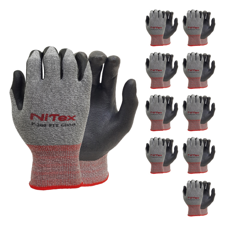 나이텍스 P-200 FIT NBR 반코팅 작업용 장갑 양쪽착용 세트, 멜란지, 10세트 14,400원