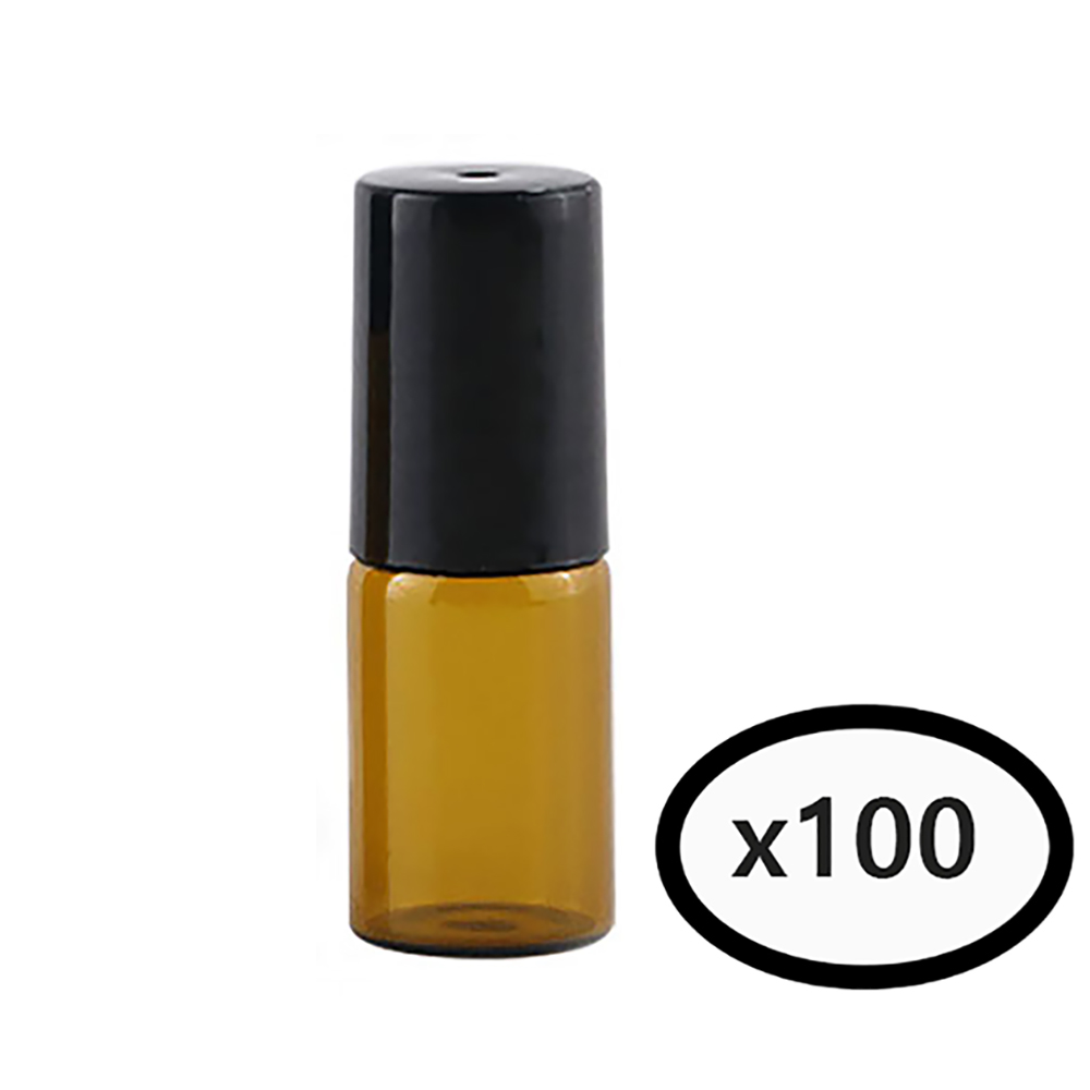 모든유통 갈색 롤온 향수 공병 3ml 아로마 공병 100개묶음, 100개, 현재가 24,000원