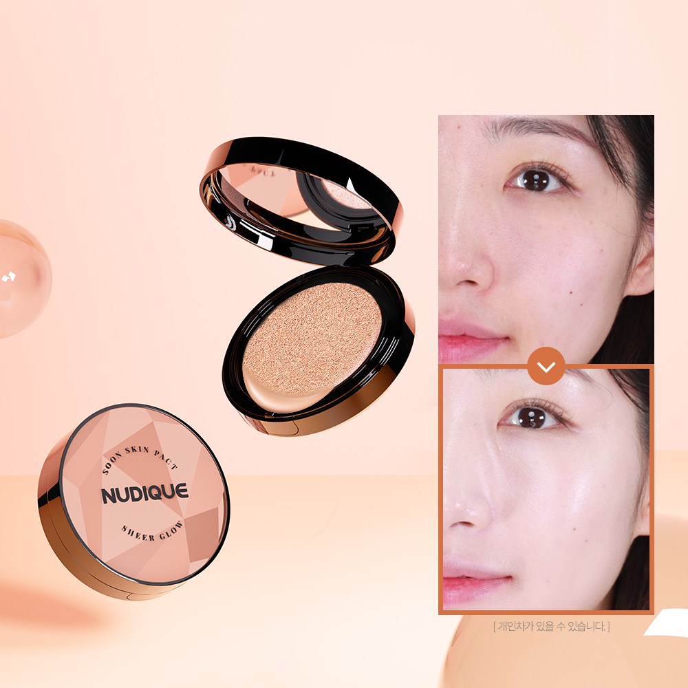 누디크 왕쿠션 순스킨 쉬어 글로우 팩트 본품, 25g 연예인 홈쇼핑 쿠션팩트 광채 104,980원