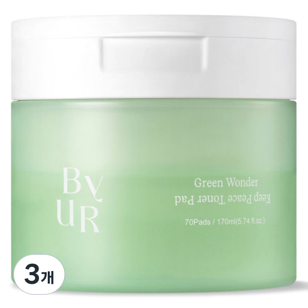 바이유어 그린원더 킵피스 토너패드, 70개입, 3개, 170ml 59,700원