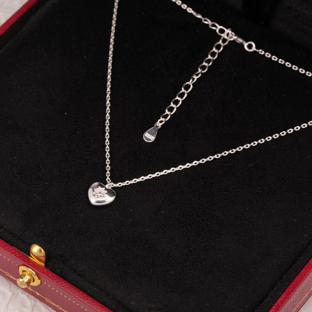 오누이디스플레이 실버925 심플 스타 펜던트 목걸이 여성용 데일리 실버 주얼리 39,000원