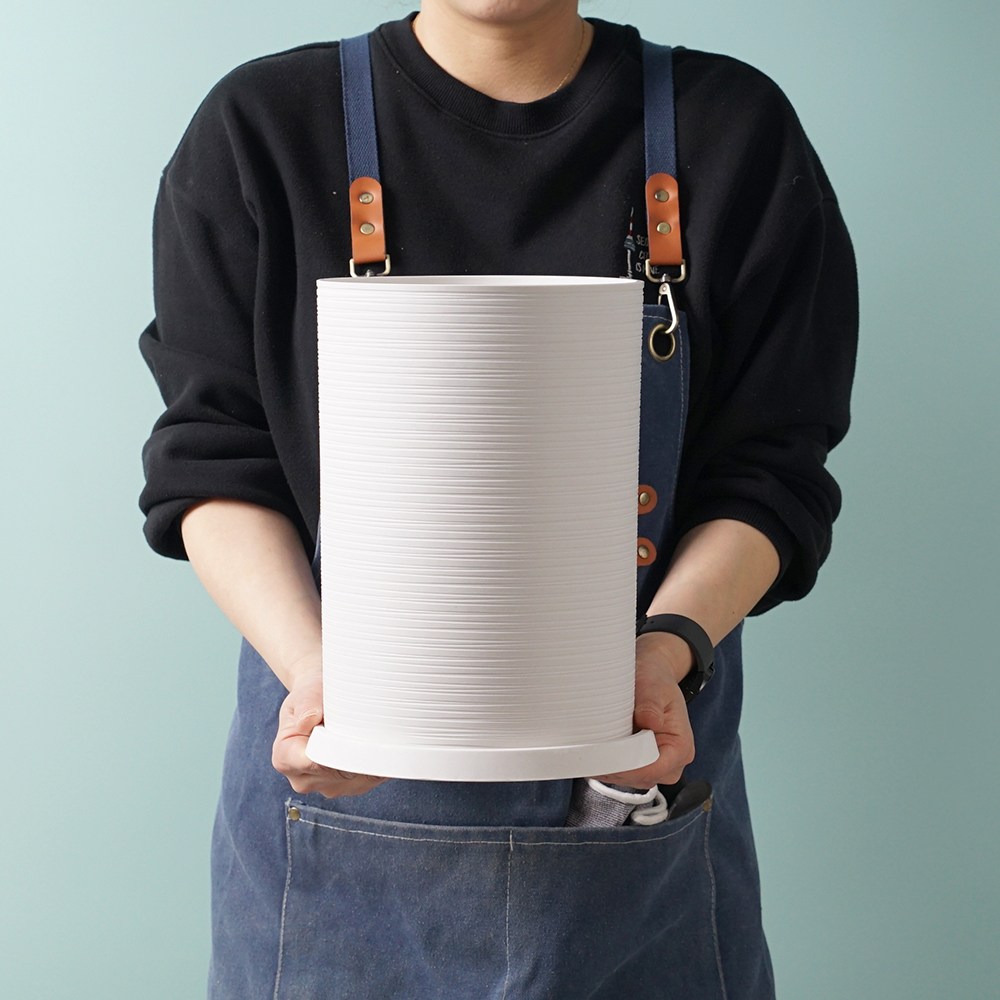 morningscent 써클라인 플라스틱 화분 + 받침 세트 14,630원