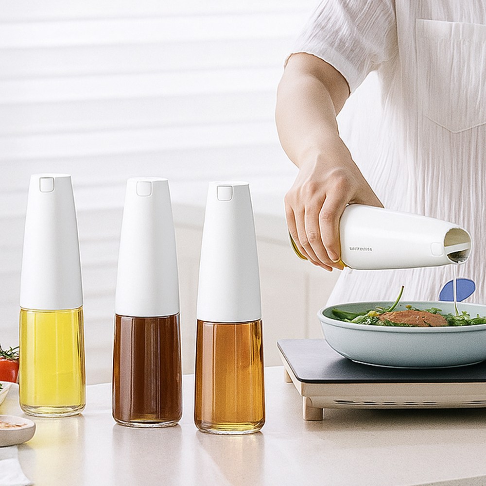 마치홈 자동개폐 글라스 클리어 오일병, 3개, 500ml 14,780원