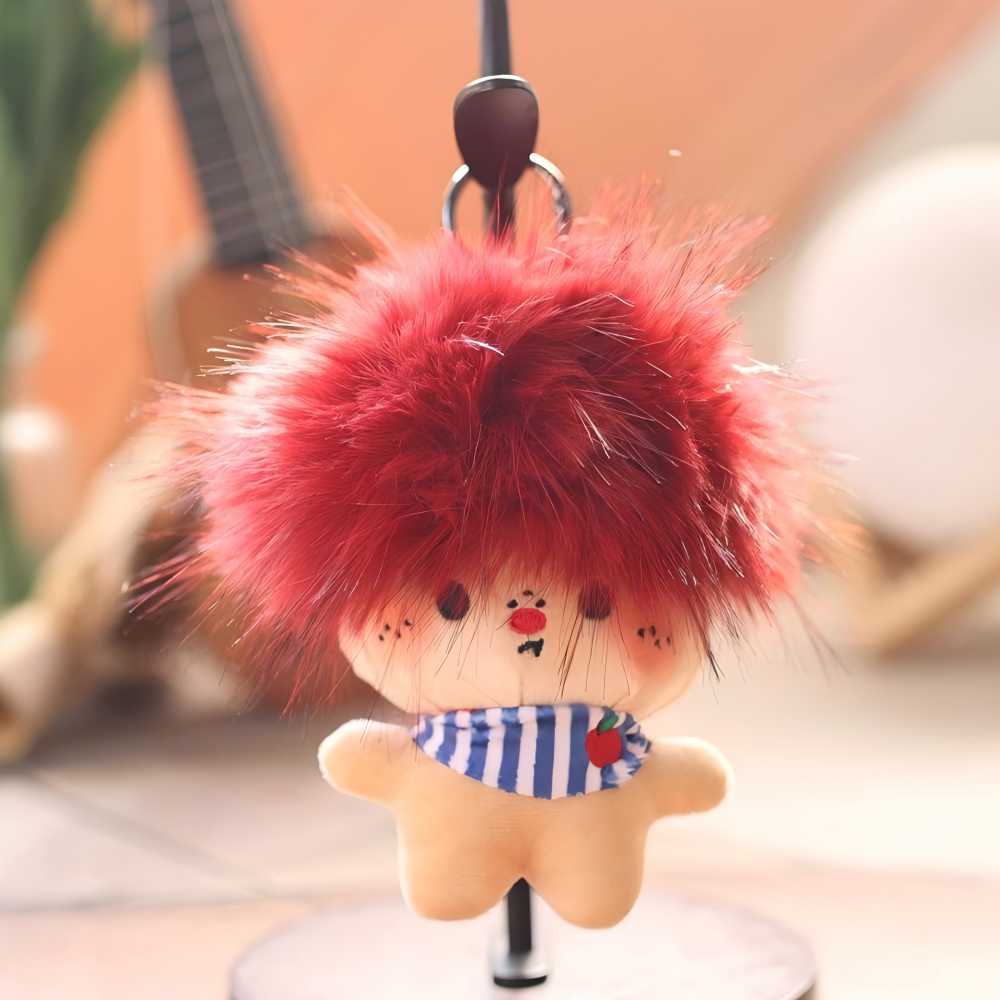 인스타그램 스타일 COOK 인형 키링, 개성 있고 귀여운 선물용 가방 액세서리, 4가지 머리 색상 선택 가능 11,000원