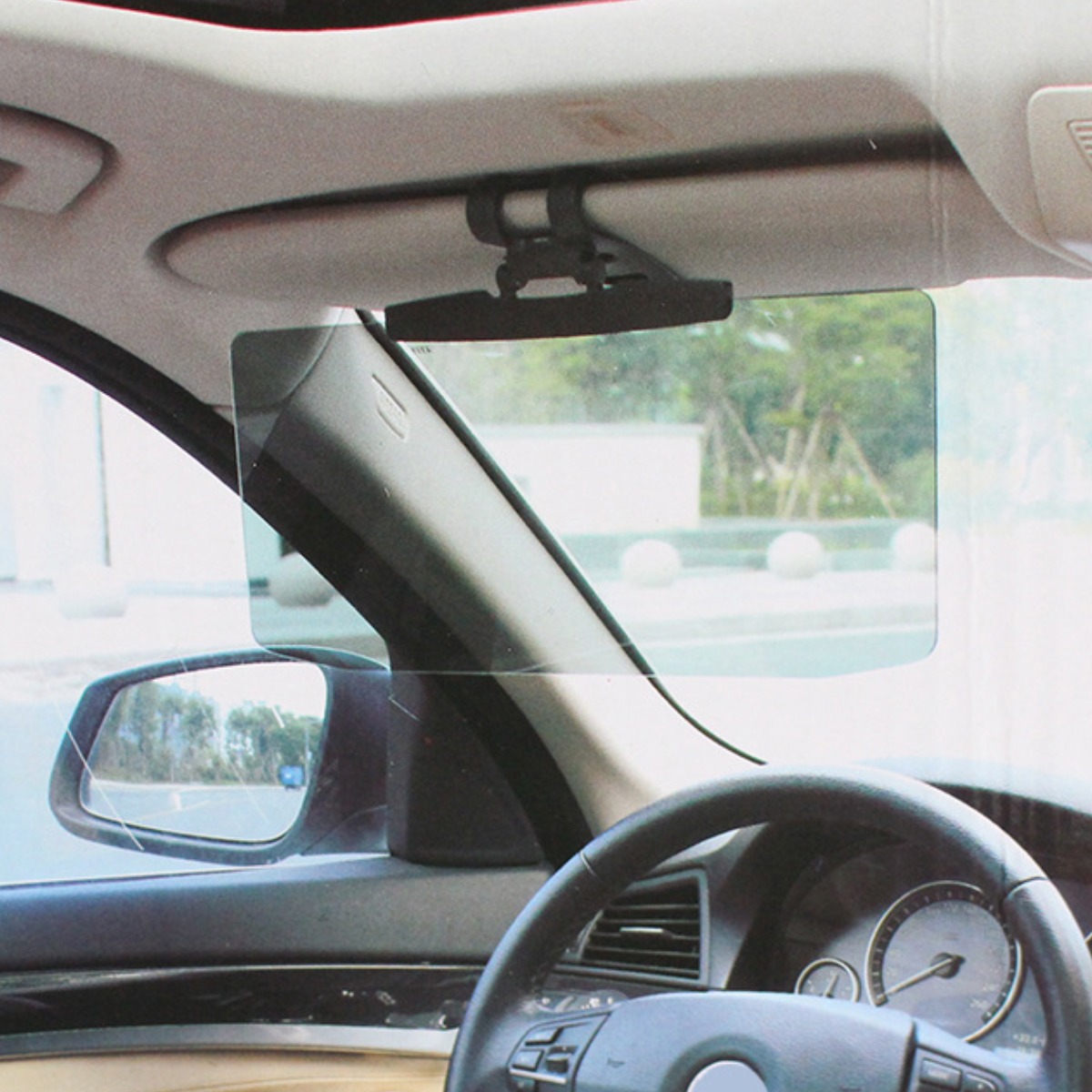 자동차 바이저 눈부심 방지 원거리 광선 야간 시력 배플 자동차 운전자 고글 편광 안경, 1개, 철 8,500원