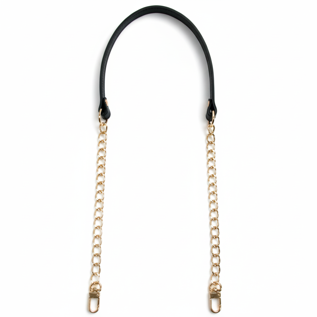 명품가죽 체인 숄더백 가방핸들 가죽끈 76cm 40-8301, 블랙, 1개 11,000원