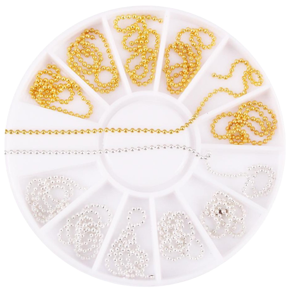 메이브라운 네일 구슬체인 12종 골드실버 세트 4,440원