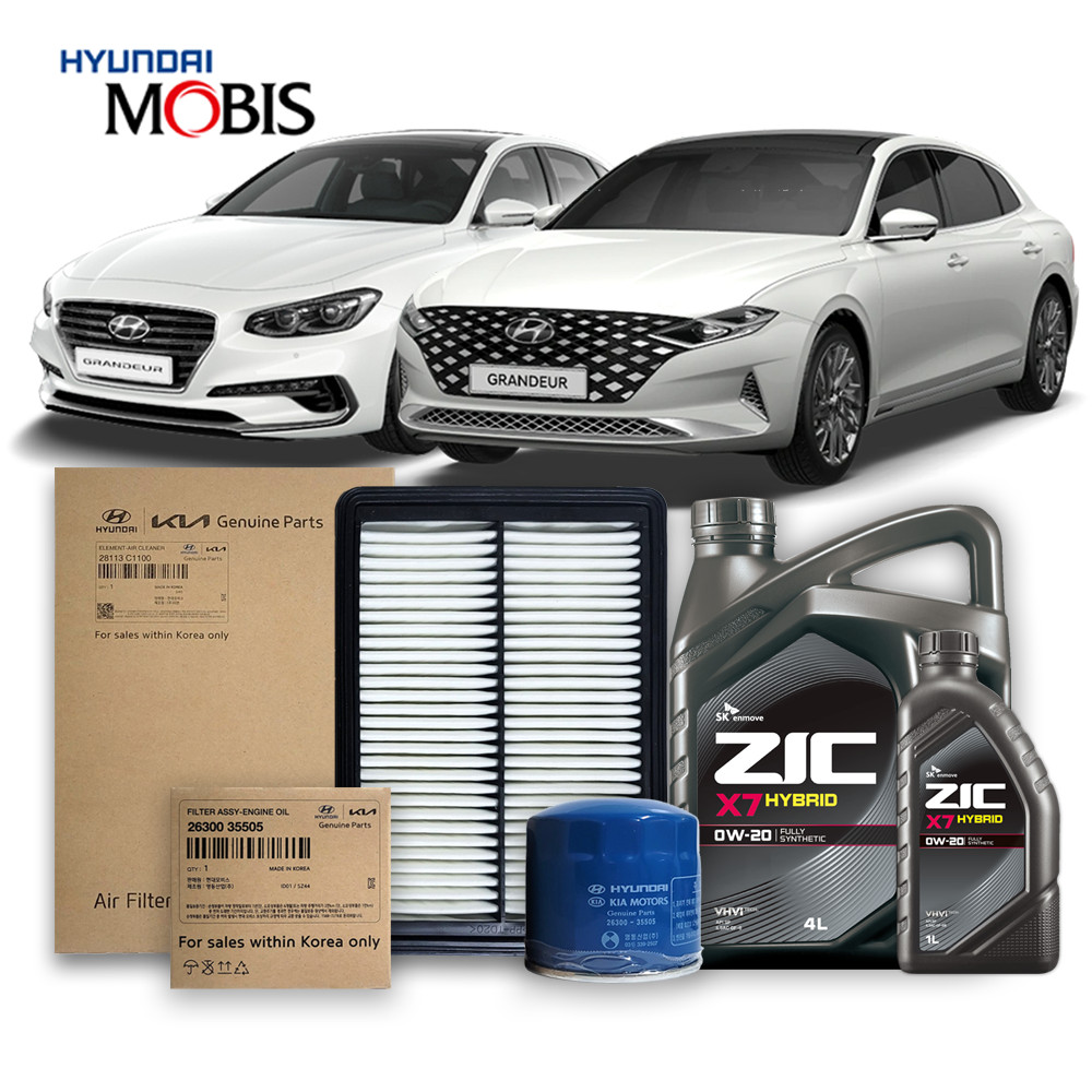 (더뉴포함) 그랜저 IG 16-22년식 하이브리드 전용 순정필터+지크X7 0W20 70,240원