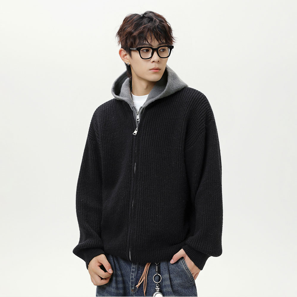 코디코치 듀얼 남자 집업 후드 가디건 캐주얼 투웨이 지퍼 배색 디테일 루즈핏 실루엣 아우터 재킷 38,900원