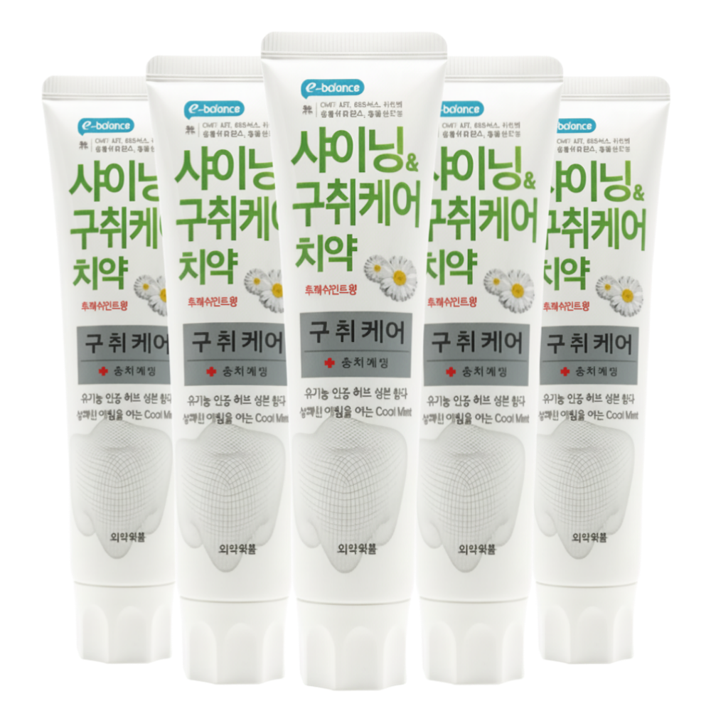이밸런스 샤이닝앤구취케어 유기농허브 비건치약, 150g, 5개 26,060원
