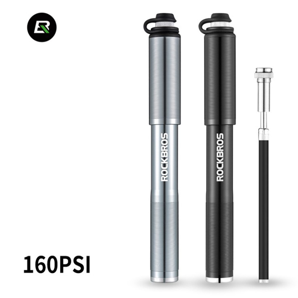 휴대용 고압식 자전거 미니 펌프 160psi 자전거 공기 주입기 락브로스, 1개, 혼합색상 16,800원