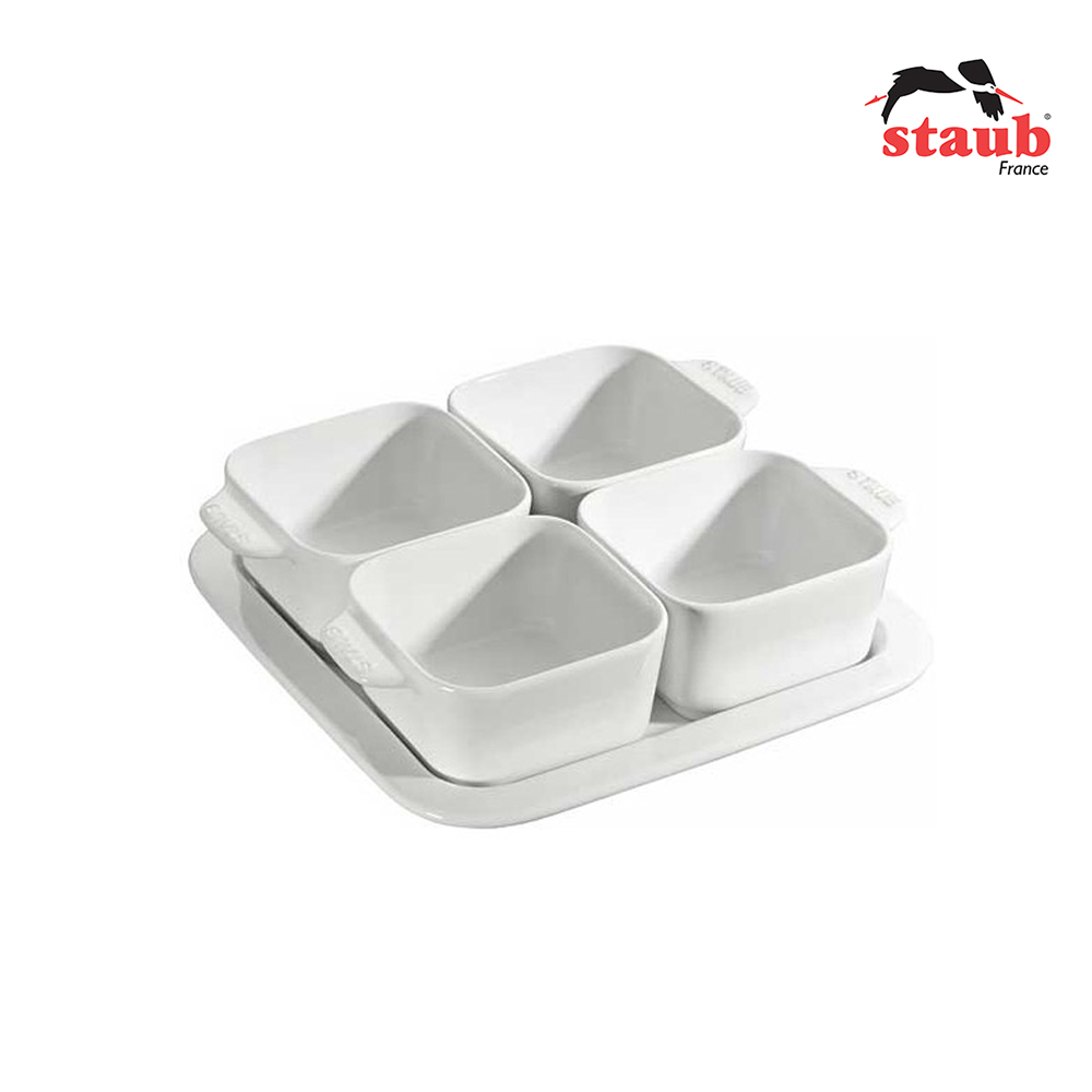 스타우브 사각 서빙 세트 (애피타이저) 화이트, 서빙세트(에피타이저) 65,050원