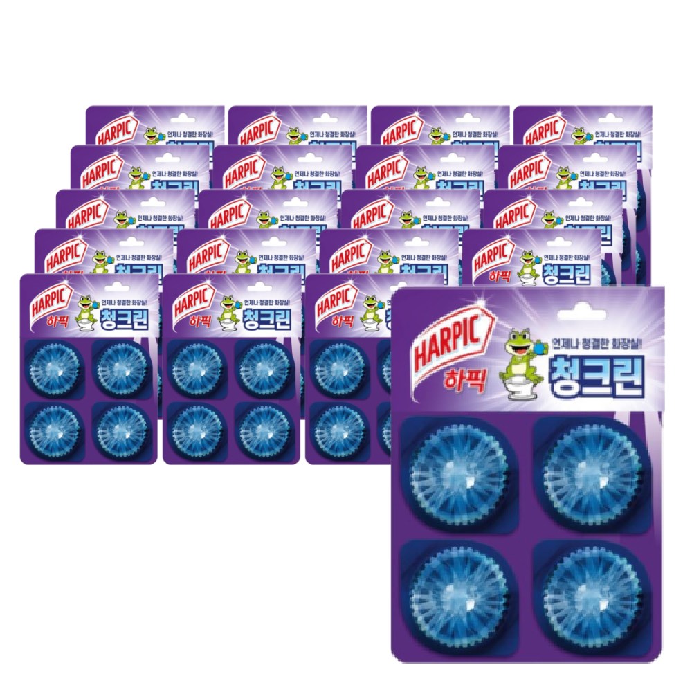 옥시 하픽 청크린 변기세정제 드롭형 4개입 2개, 160g, 20개 69,890원